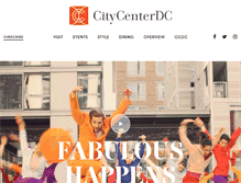 Tablet Screenshot of citycenterdc.com